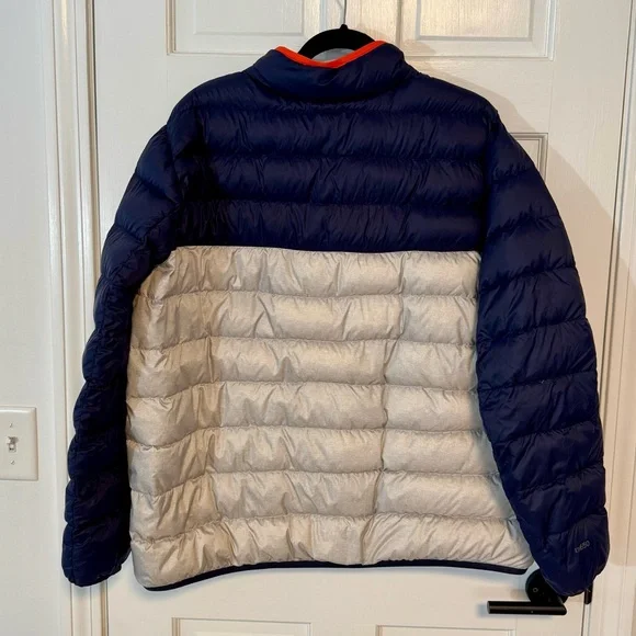Eddie Bauer | Women's Puffer Pullover Jacket, Navy & Grey, Size 2XLT - EUC - Picture 3 of 5